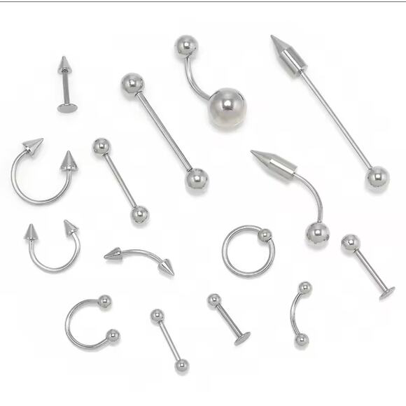 85Pcs Mix styles Stainless Steel Body piercie jewelry - Picture 1 of 2